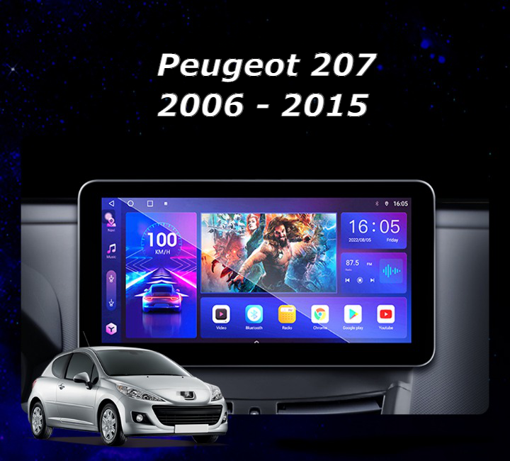 Autoradio Peugeot 207 - 2006 à 2015 – Nounéna