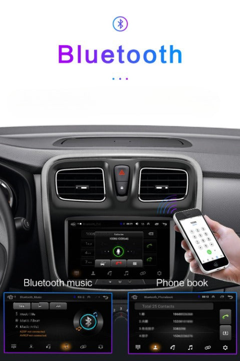 KIT Autoradio multimédia USB/Bluetooth Dacia Dokker Duster Lodgy