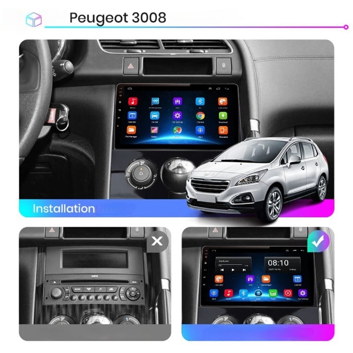 Autoradio multimédia Peugeot 3008 - 5008 (2009 - 2016)