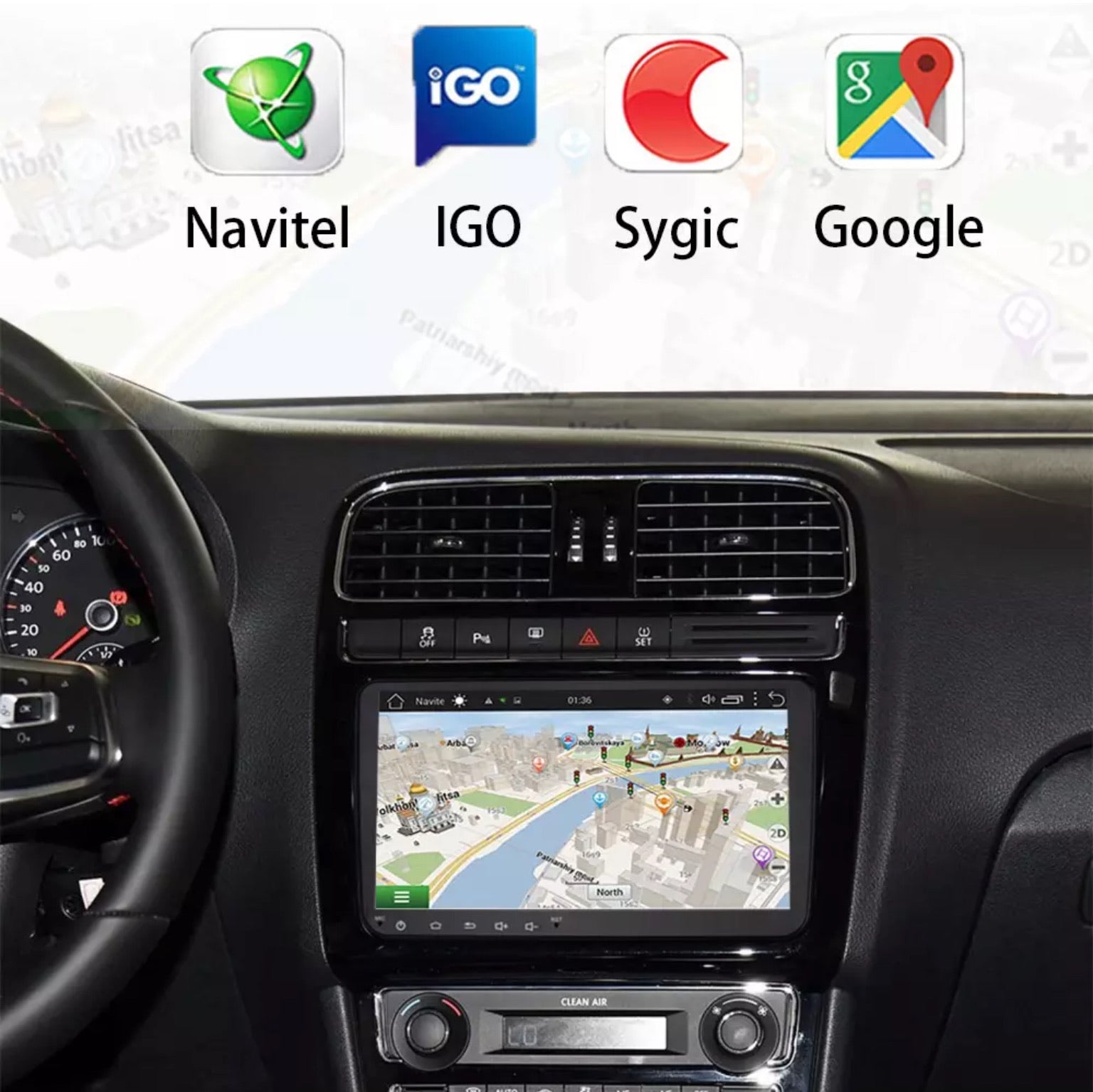 Autoradio multimédia Android fonction GPS | Nounéna Performance 974